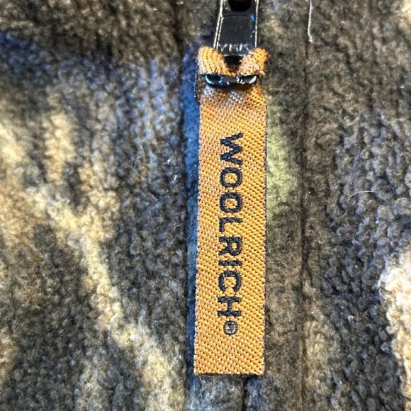 Woolrich Youth 14/16 Camo Fleece Full Zip Hooded Jacket - Picture 6 of 7